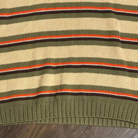 Lands End stripped cotton pullover Sweater - Picture 2 of 10